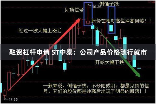 融资杠杆申请 ST中泰：公司产品价格随行就市