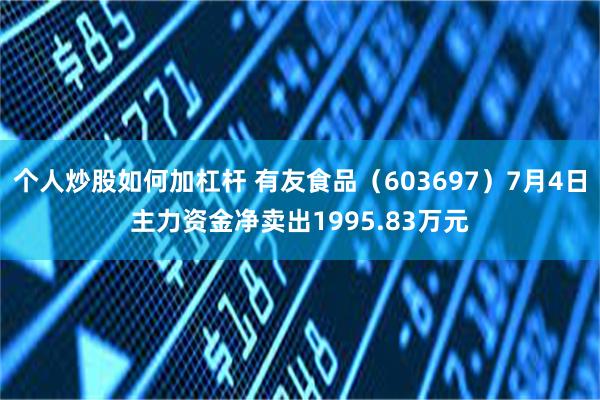 个人炒股如何加杠杆 有友食品（603697）7月4日主力资金净卖出1995.83万元