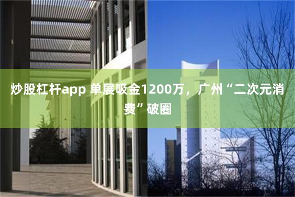 炒股杠杆app 单展吸金1200万，广州“二次元消费”破圈
