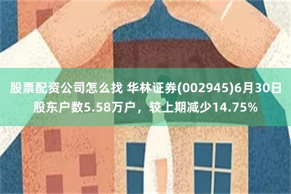股票配资公司怎么找 华林证券(002945)6月30日股东户数5.58万户,较上期减少14.75%