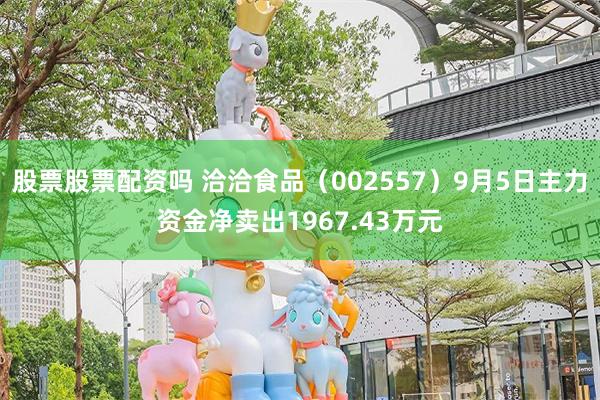股票股票配资吗 洽洽食品（002557）9月5日主力资金净卖出1967.43万元