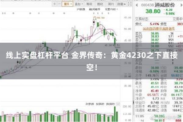 线上实盘杠杆平台 金界传奇：黄金4230之下直接空！