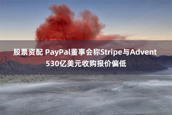 股票资配 PayPal董事会称Stripe与Advent 530亿美元收购报价偏低